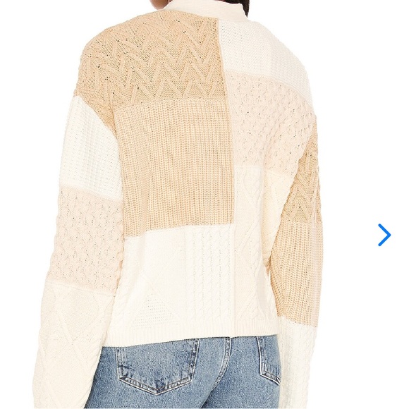NWT Rails Reese patchwork cardigan sweater sz large - Picture 2 of 7